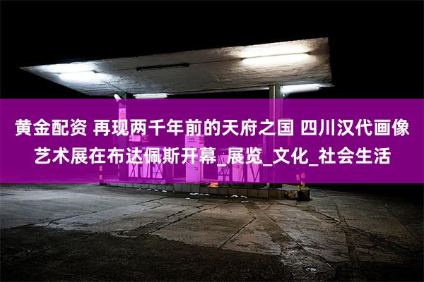 黄金配资 再现两千年前的天府之国 四川汉代画像艺术展在布达佩斯开幕_展览_文化_社会生活