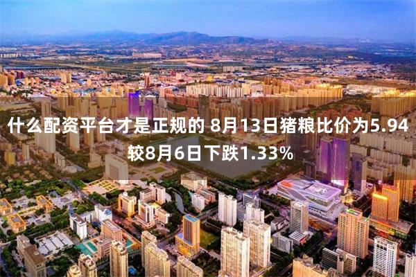 什么配资平台才是正规的 8月13日猪粮比价为5.94 较8月6日下跌1.33%